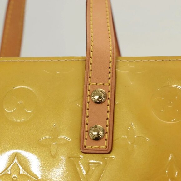 LOUIS VUITTON Monogram Vernis Reade PM Hand Bag Beige LV Auth - Picture 11 of 16